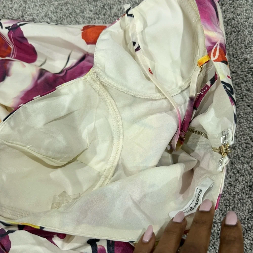 Showpo Floral Print Maxi Midi Cotton Sleeveless Dress Beach Resort Women’s US 6 - Picture 8 of 11